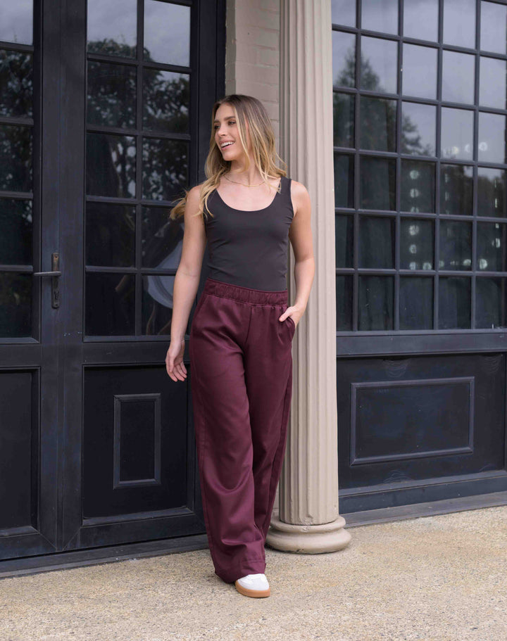 NITTA BONITA PANTALON CANDE PLANE VINO