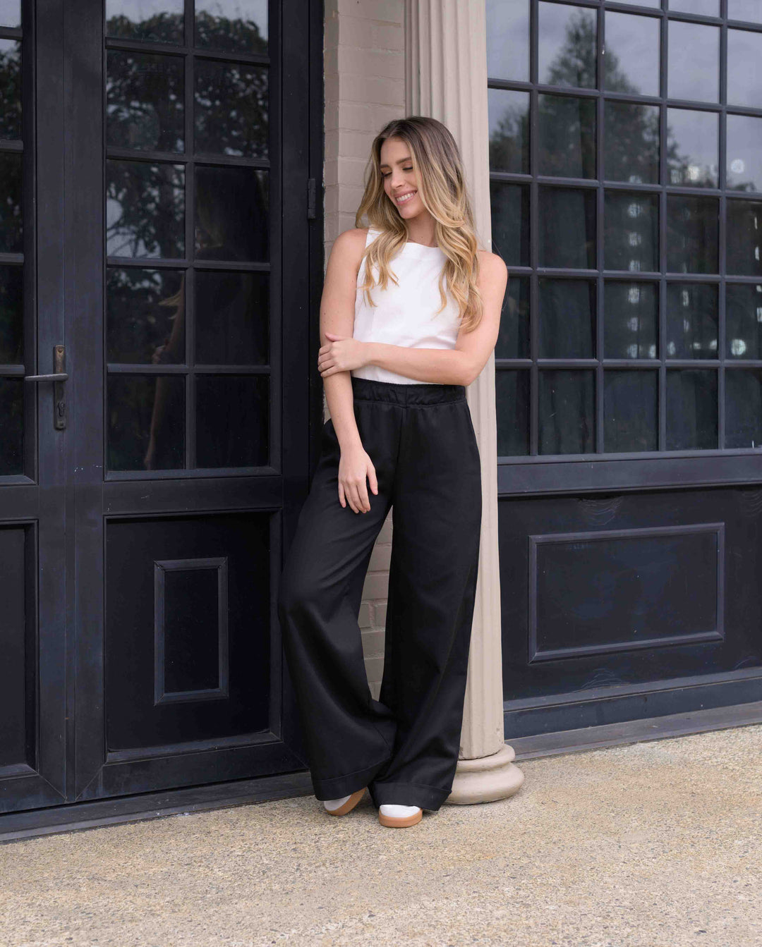 NITTA BONITA PANTALON CANDE PLANE NEGRO