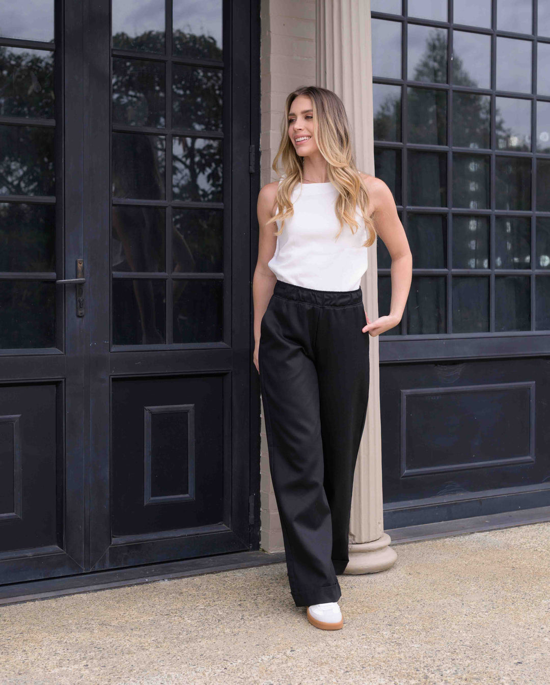 NITTA BONITA PANTALON CANDE PLANE NEGRO