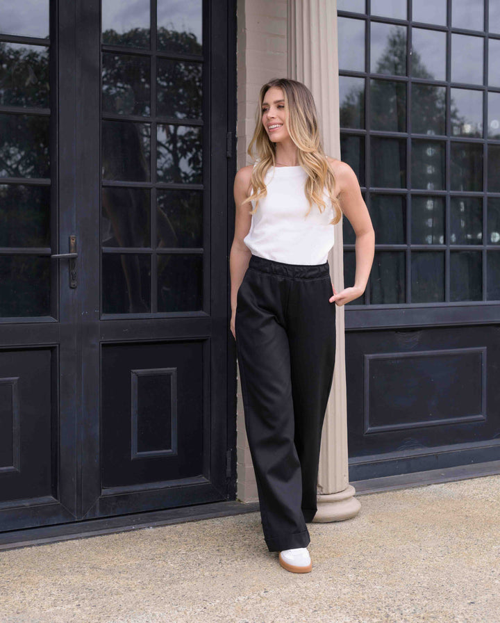 NITTA BONITA PANTALON CANDE PLANE NEGRO