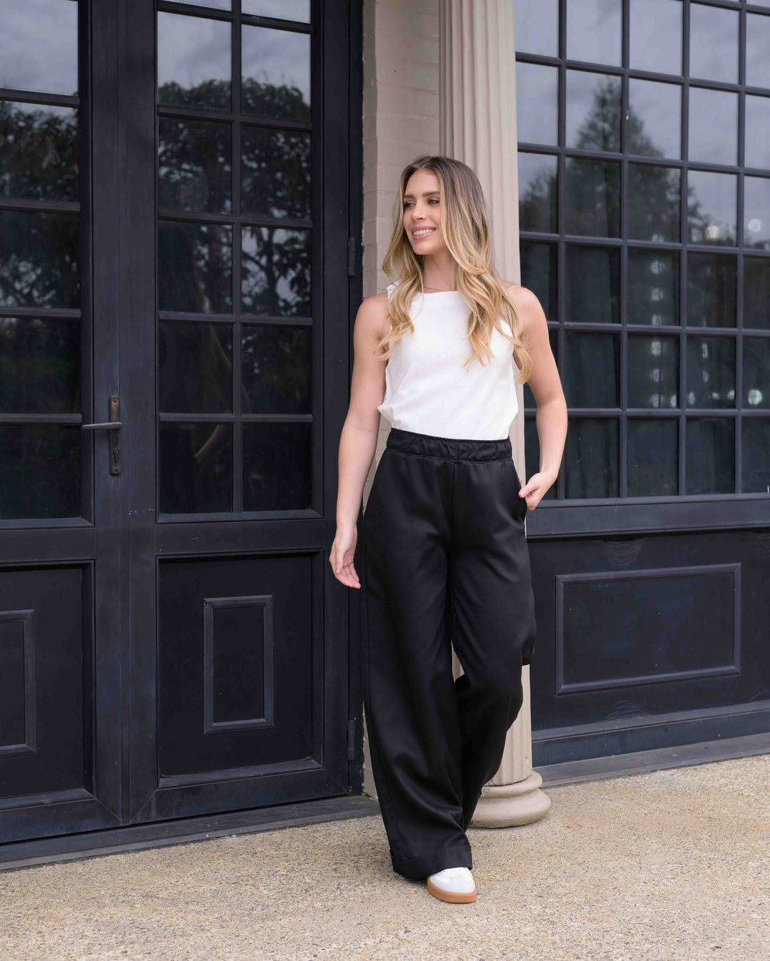 NITTA BONITA PANTALON CANDE PLANE NEGRO