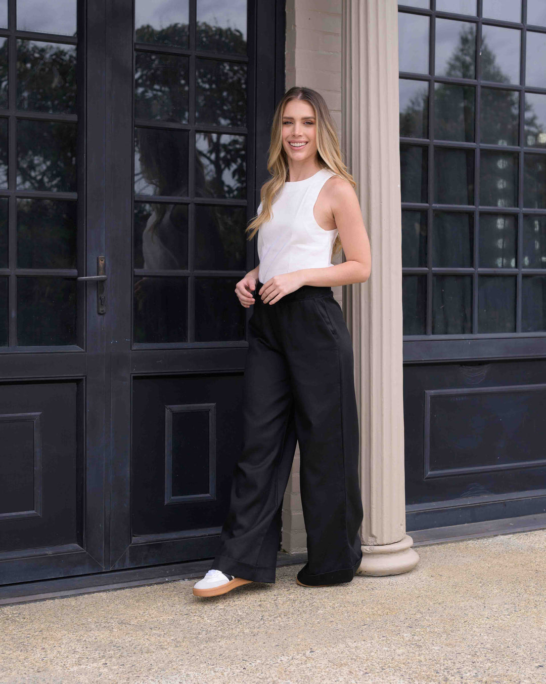 NITTA BONITA PANTALON CANDE PLANE NEGRO