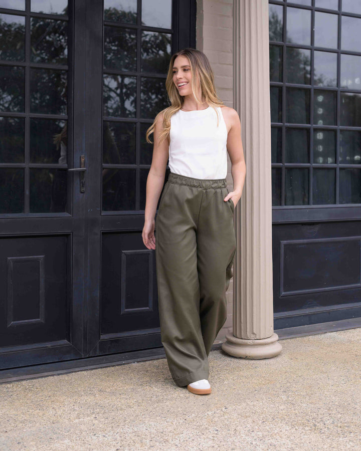 NITTA BONITA PANTALON CANDE PLANE VERDE
