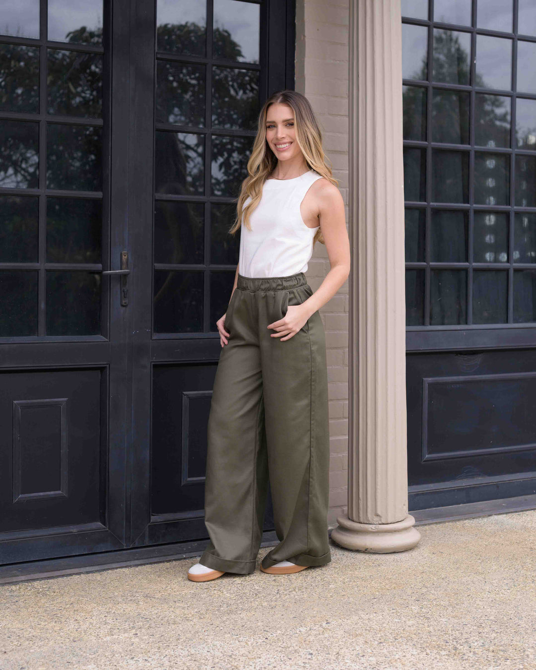 NITTA BONITA PANTALON CANDE PLANE VERDE