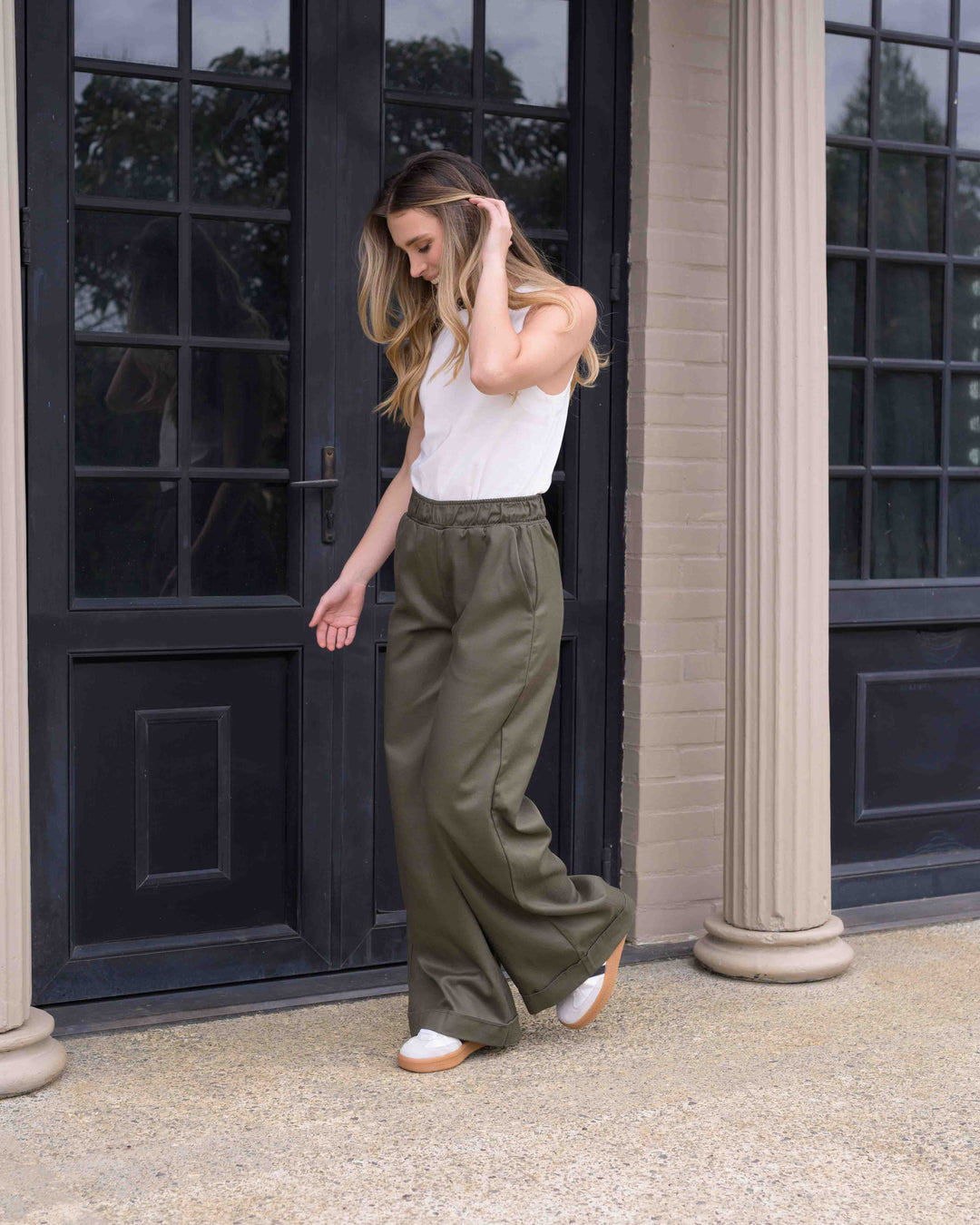 NITTA BONITA PANTALON CANDE PLANE VERDE