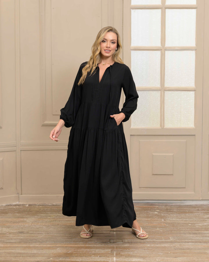 NITTA BONITA VESTIDO ELOISA PLANE BLACK