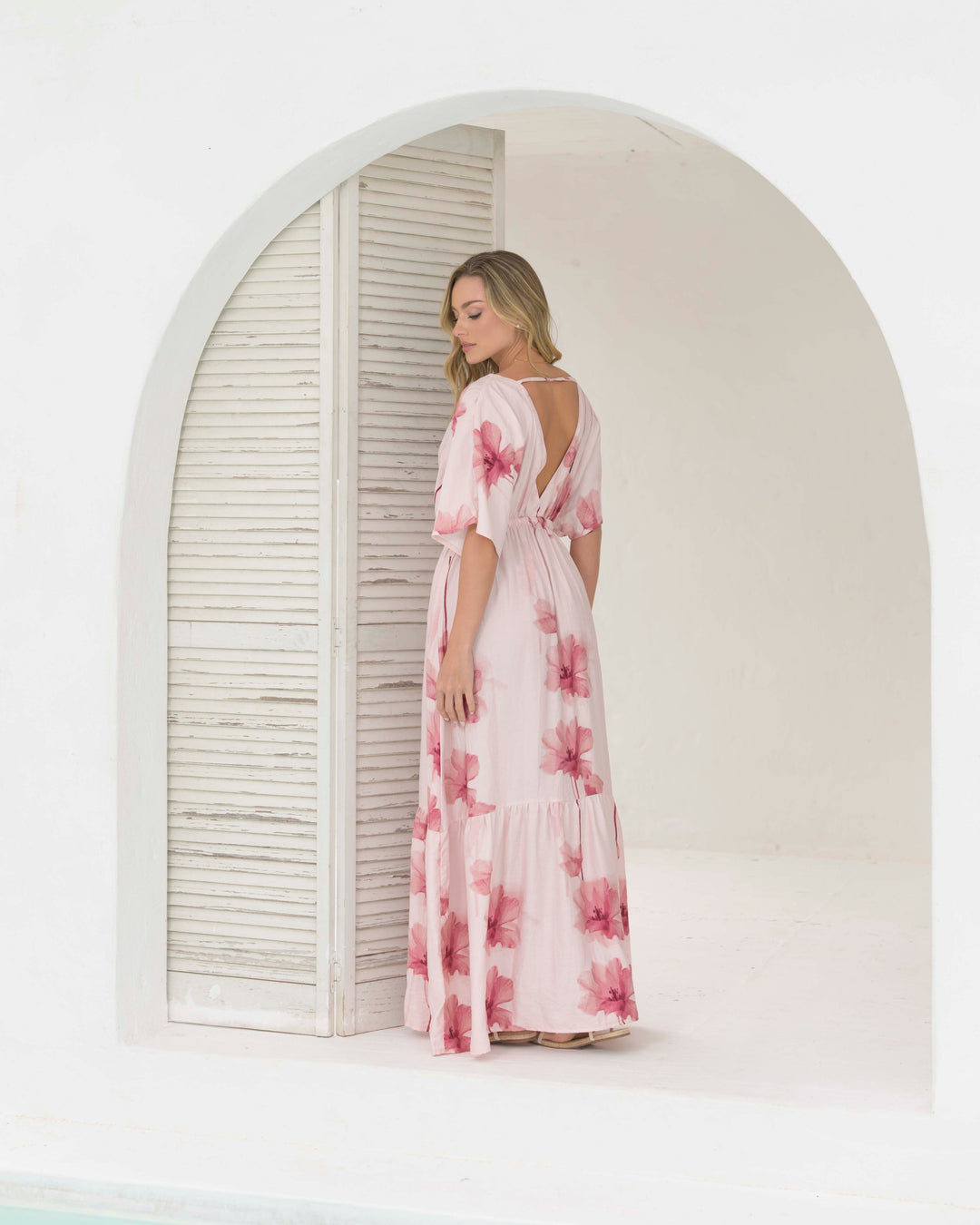 NITTA BONITA VESTIDO ELODIA FLORES ROSA