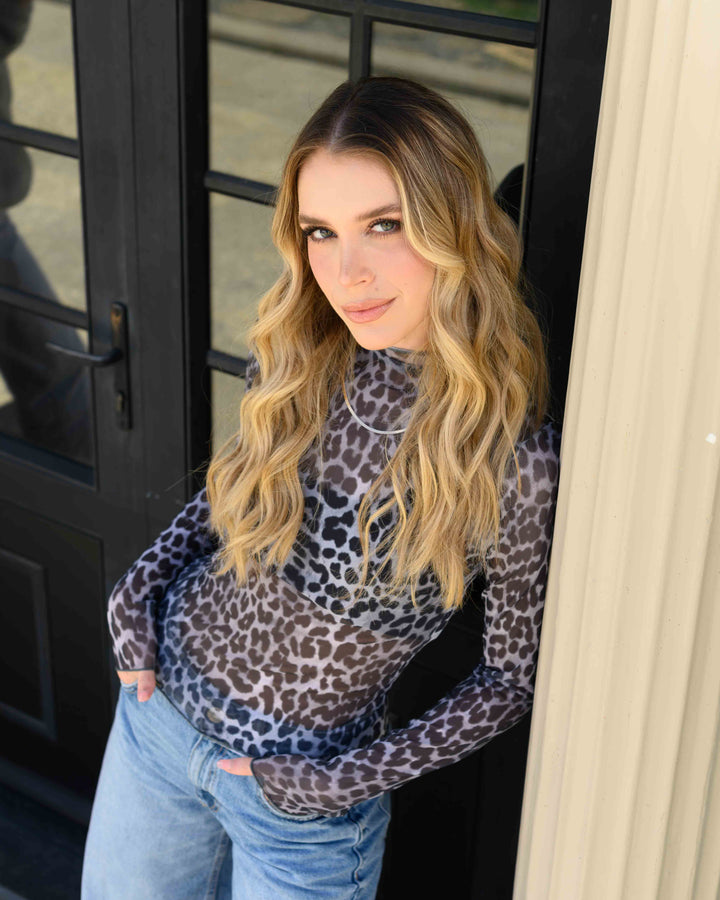 NITTA BONITA BLUSA JACKY PRINT GRIS