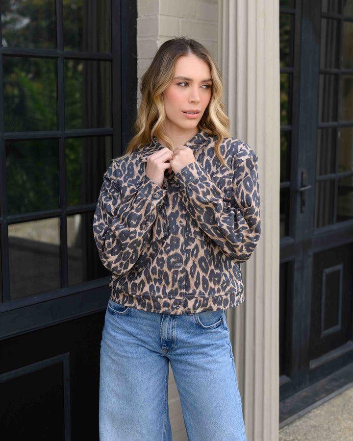 NITTA BONITA CHAQUETA MAIA PRINT CAFÉ