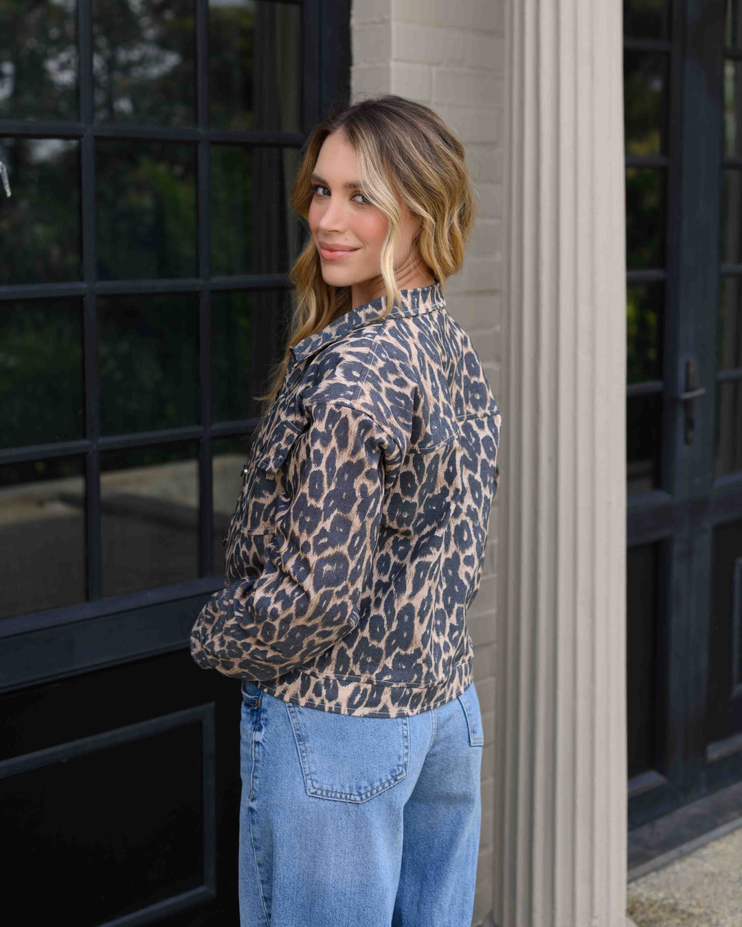 NITTA BONITA CHAQUETA MAIA PRINT CAFÉ