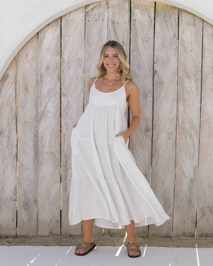 NITTA BONITA VESTIDO CEREZA PLANE MARFIL