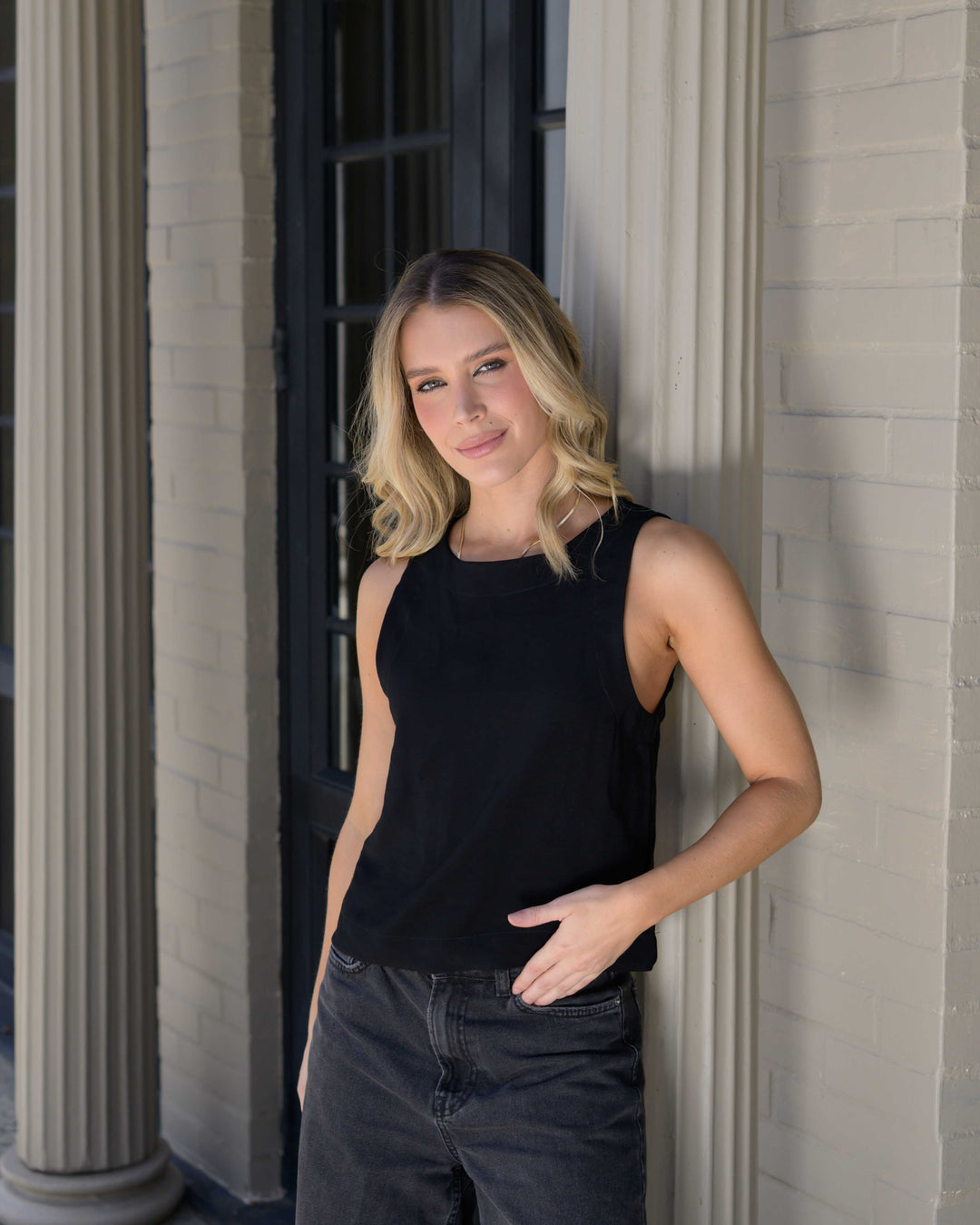 NITTA BONITA BLUSA CATA PLANE BLACK