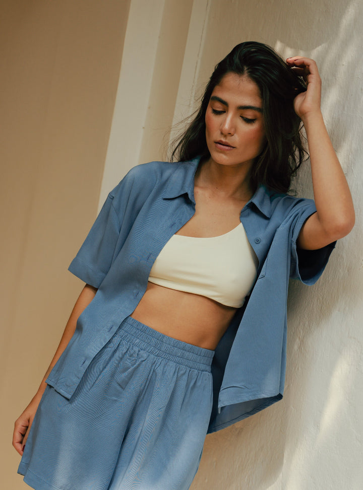 ONCE SHIRT BREEZY MANGA CORTA - ZAFIRO