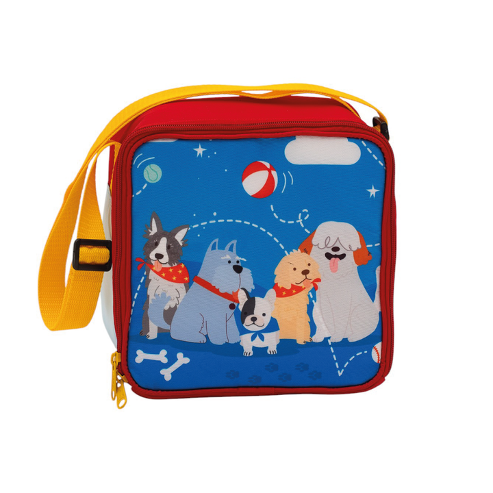 LA PEQUEÑA GAERIA LONCHERA CUADRADA PERRITOS