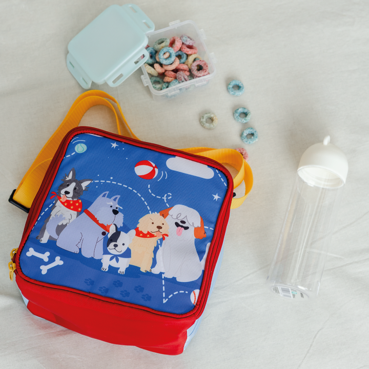 LA PEQUEÑA GAERIA LONCHERA CUADRADA PERRITOS