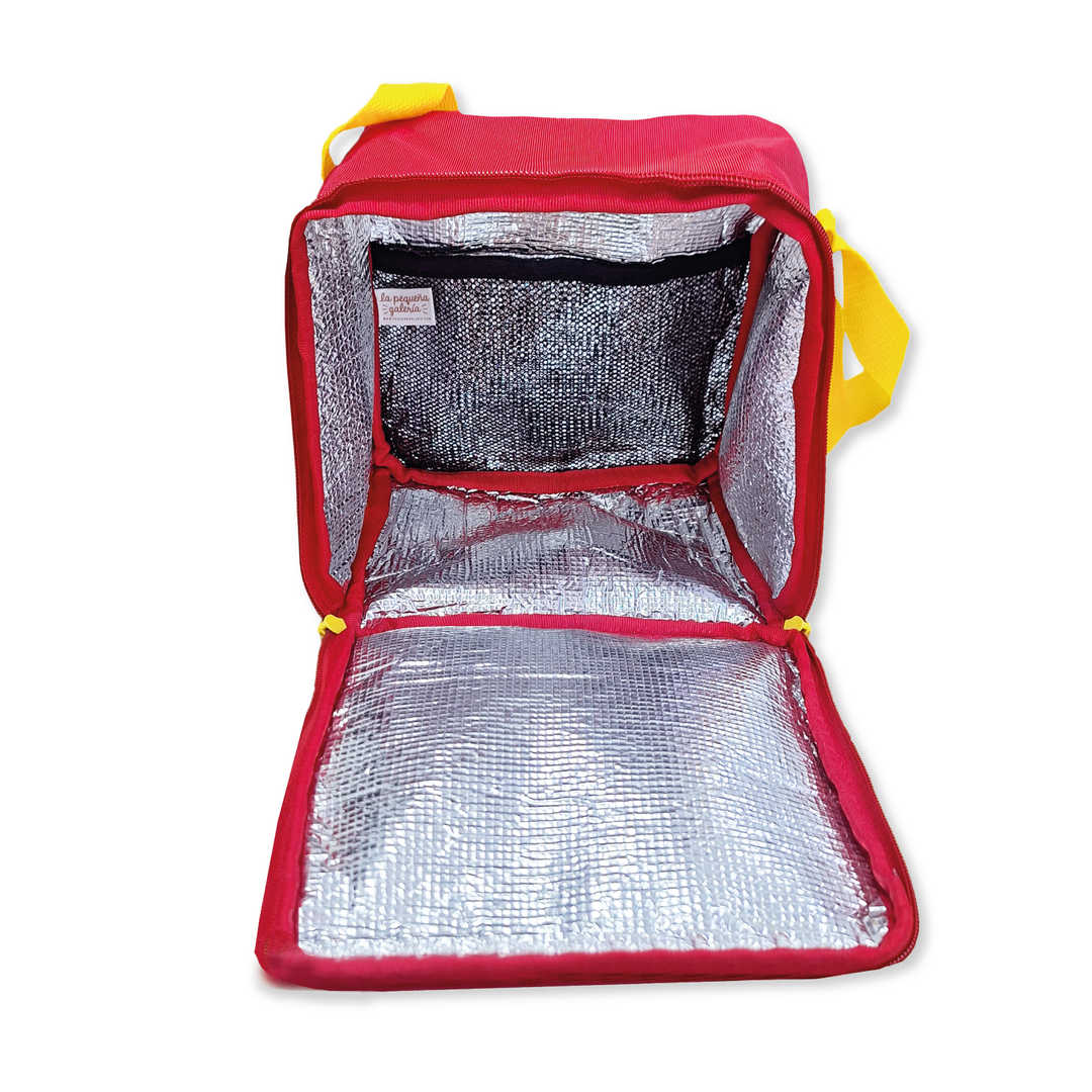 LA PEQUEÑA GAERIA LONCHERA CUADRADA PERRITOS