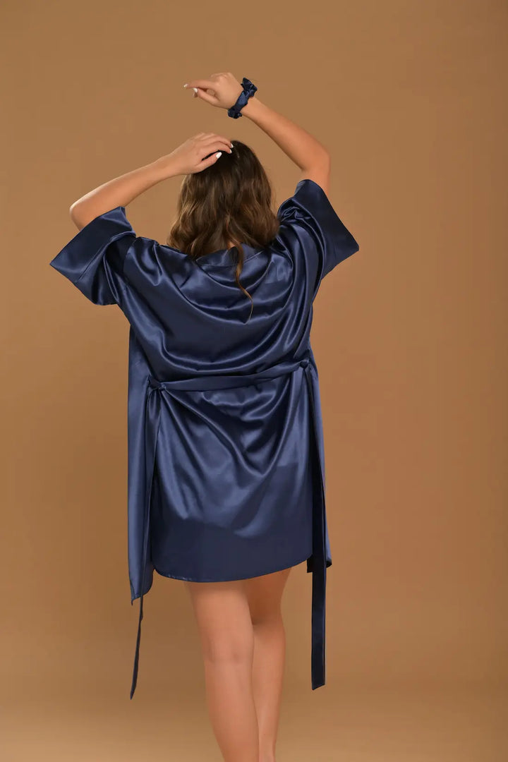 Levantadora Satin Navy Blue