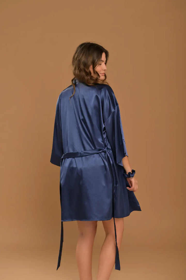 Levantadora Satin Navy Blue