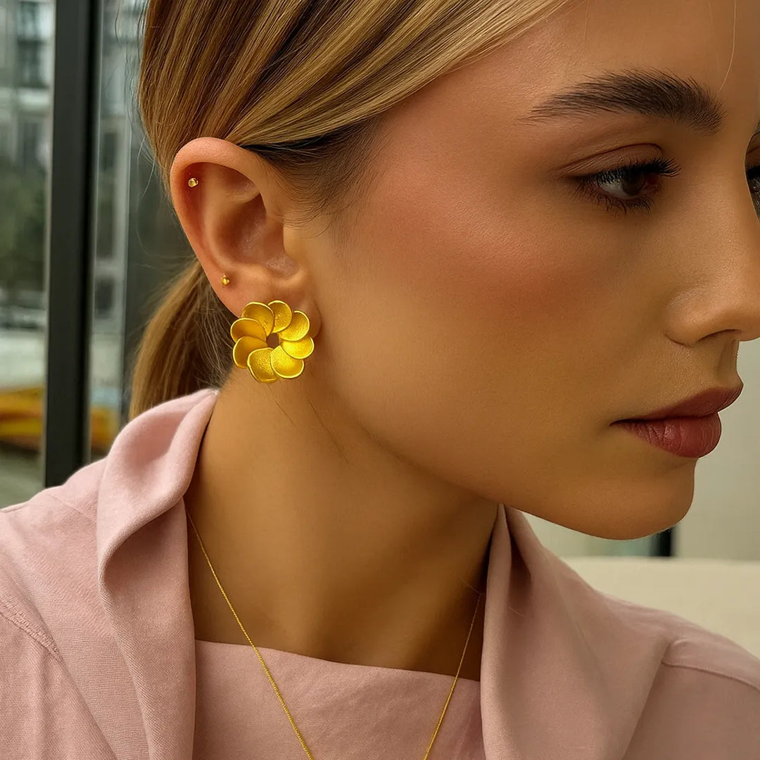 MARCELA RODRIGUEZ TOPO POMPONERO DORADO Y O PLATA