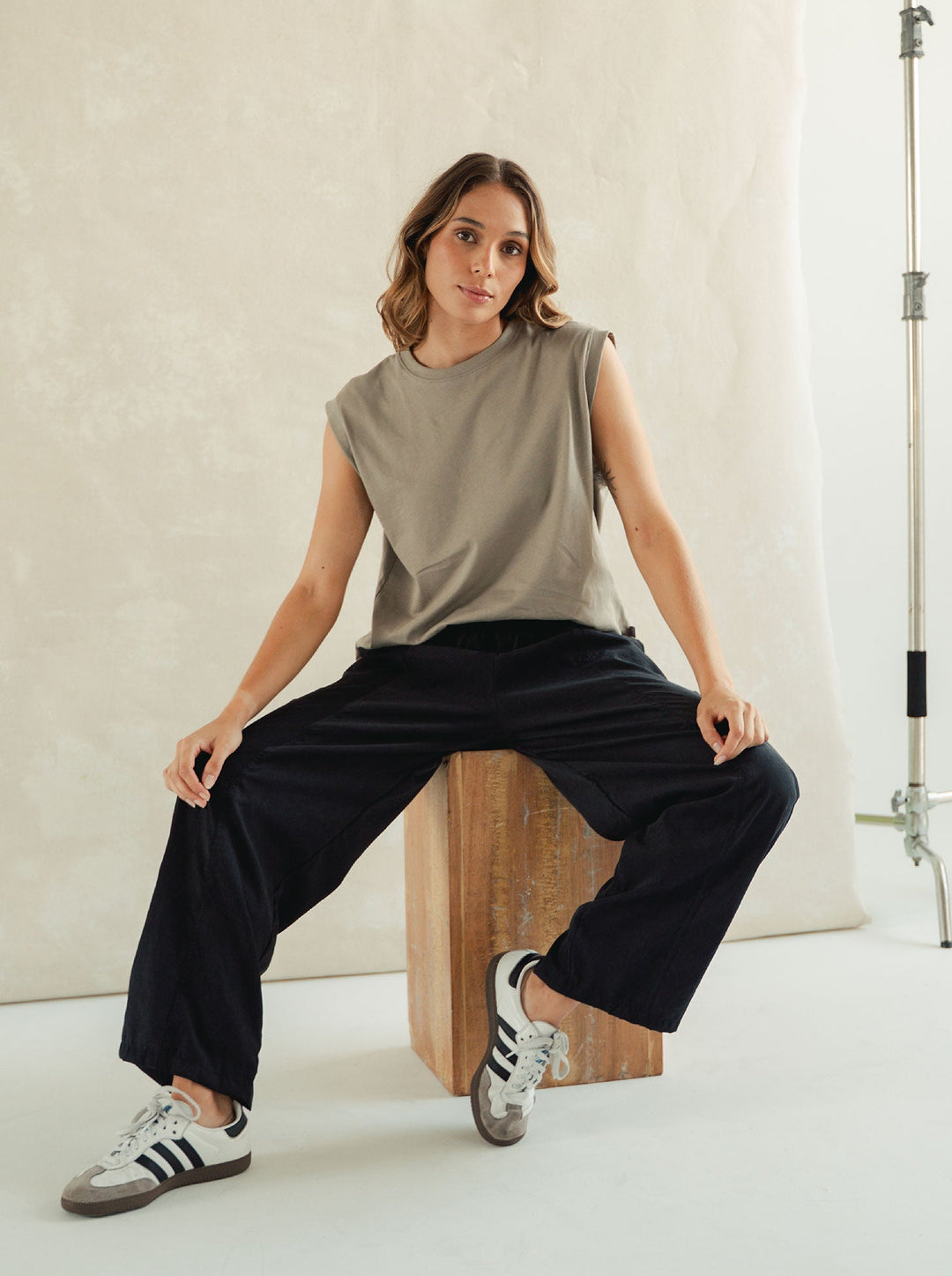 ONCE MUSCLE TEE - SMOKE