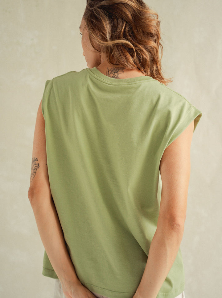 ONCE MUSCLE TEE - MATCHA