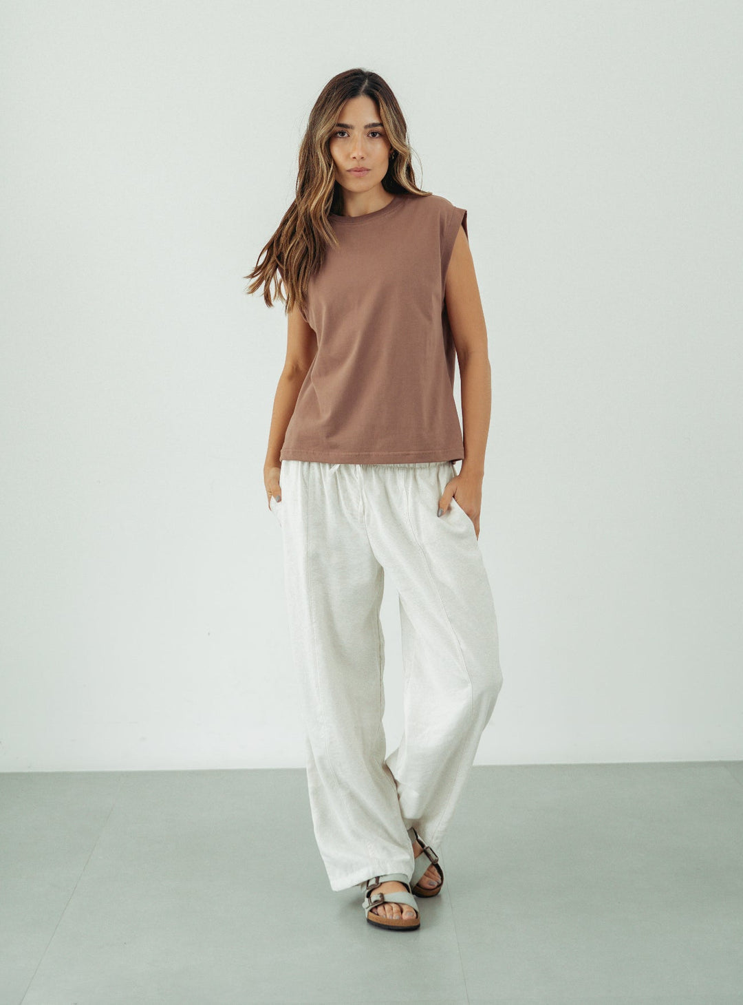 ONCE MUSCLE TEE - MOCCA