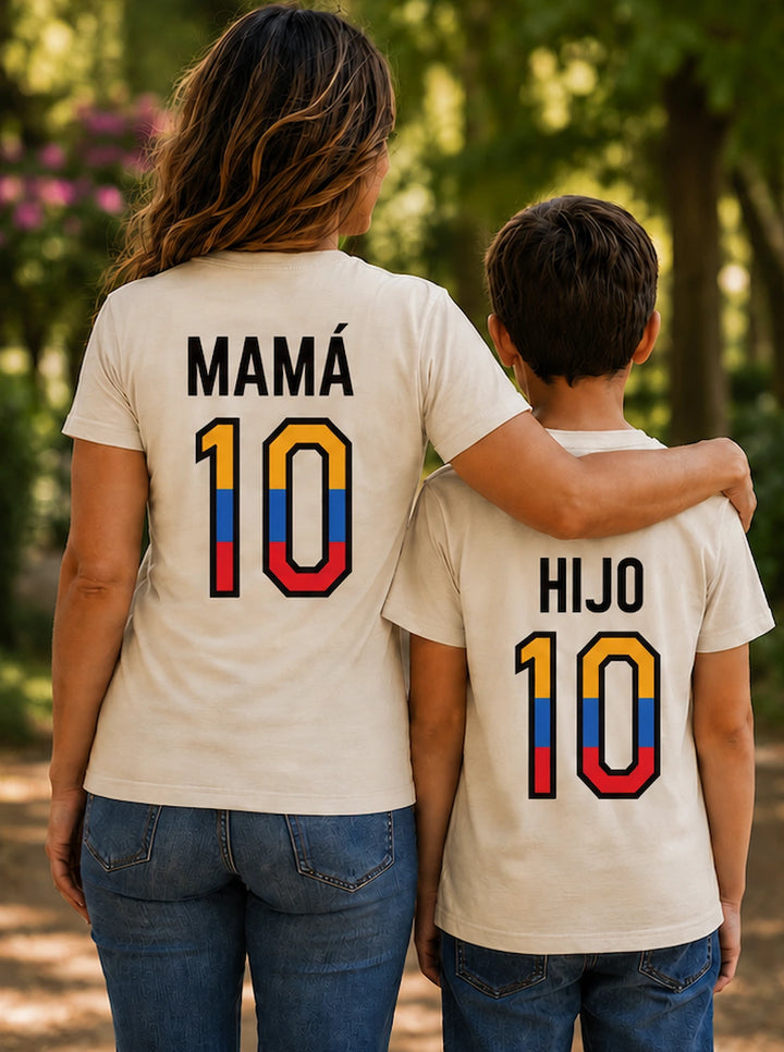 MINIME CAMISETA HIJO 10 HUESO