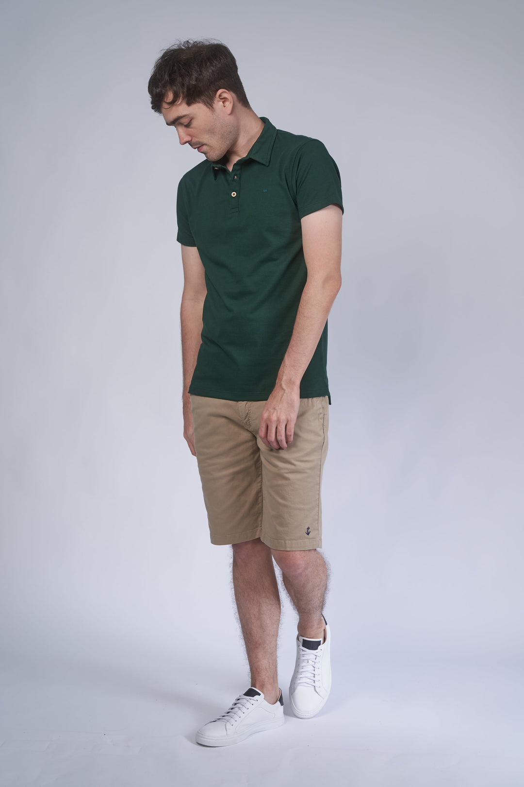 NEW ANCHOR POLO VERDE OSCURO NA