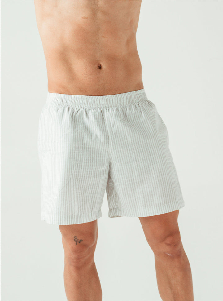 ONCE PANTALONETA RESORT RAYAS - LIME