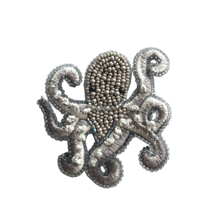 TUALÉ PT-0170 OCTOPUS BROOCH