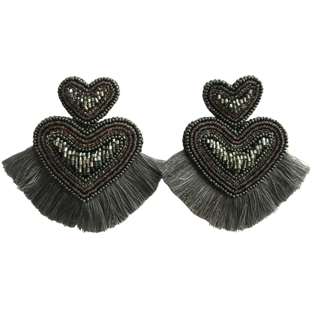 TUALÉ PT-0192 BAROS TASSEL EARRINGS