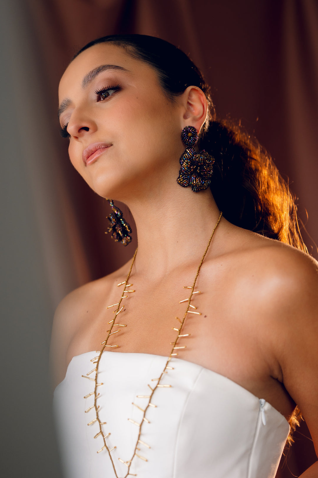 TUALÉ PT-0404 MARIGOLD EARRINGS