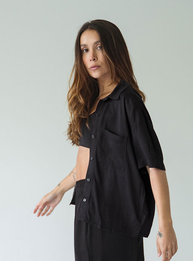 ONCE SHIRT BREEZY CORTA BLACK