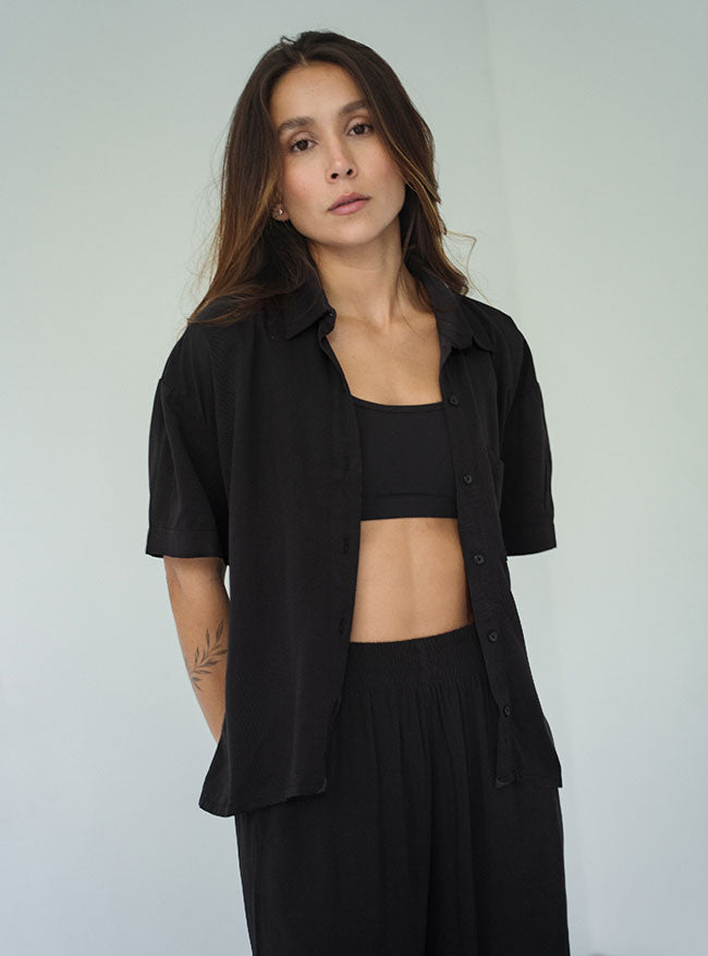 ONCE SHIRT BREEZY CORTA BLACK
