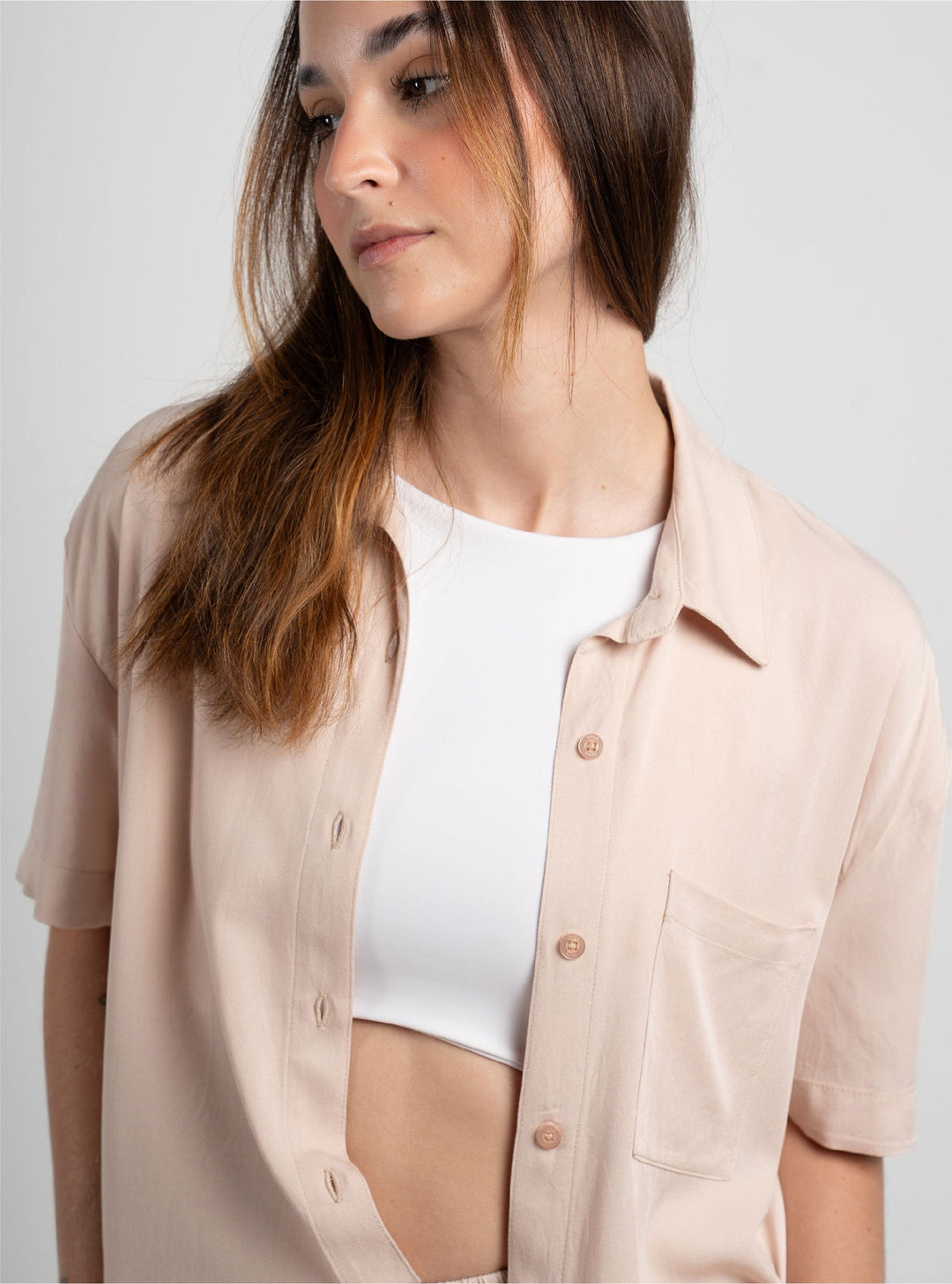 ONCE SHIRT BREEZY MANGA CORTA - SAND