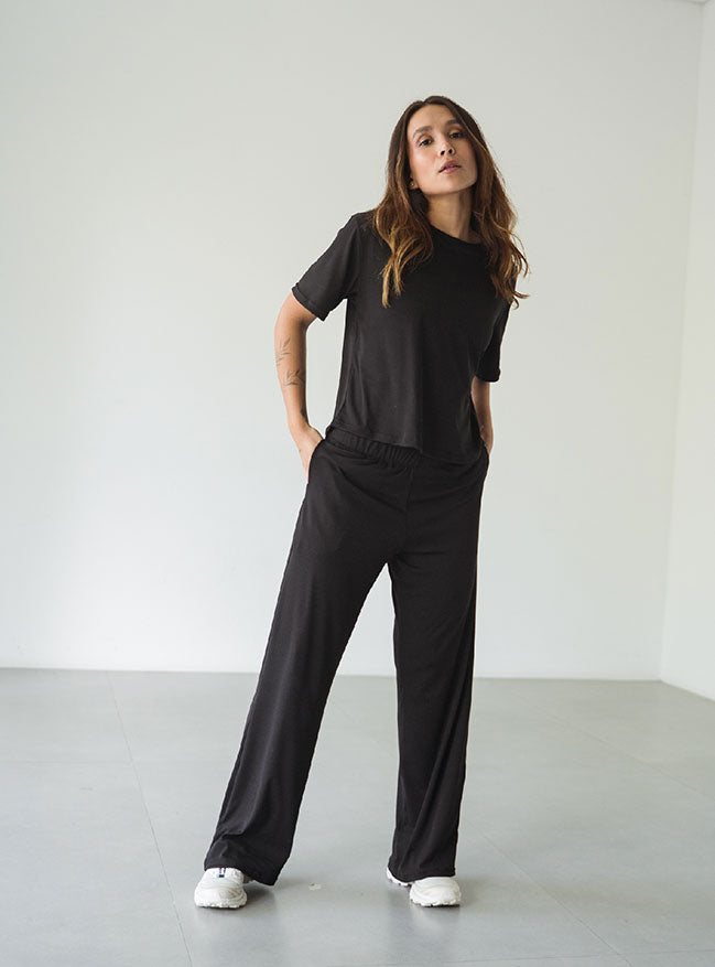 ONCE COZY RIB SET - NEGRO