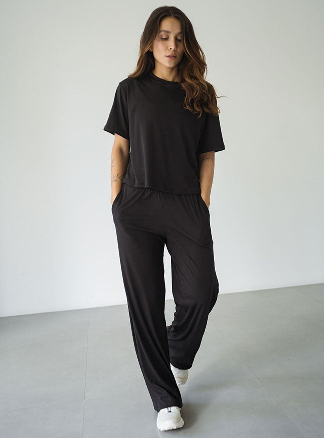 ONCE COZY RIB SET - NEGRO