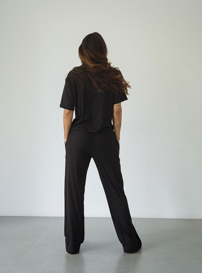 ONCE COZY RIB SET - NEGRO