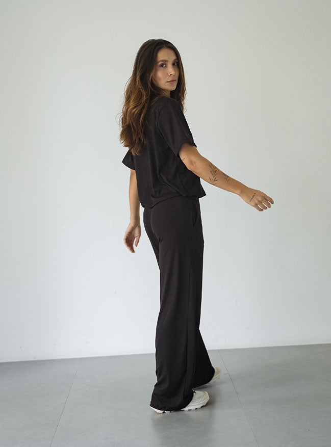 ONCE COZY RIB SET - NEGRO