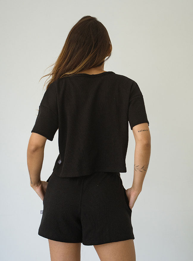 ONCE SET COMFY WAFER - BLACK