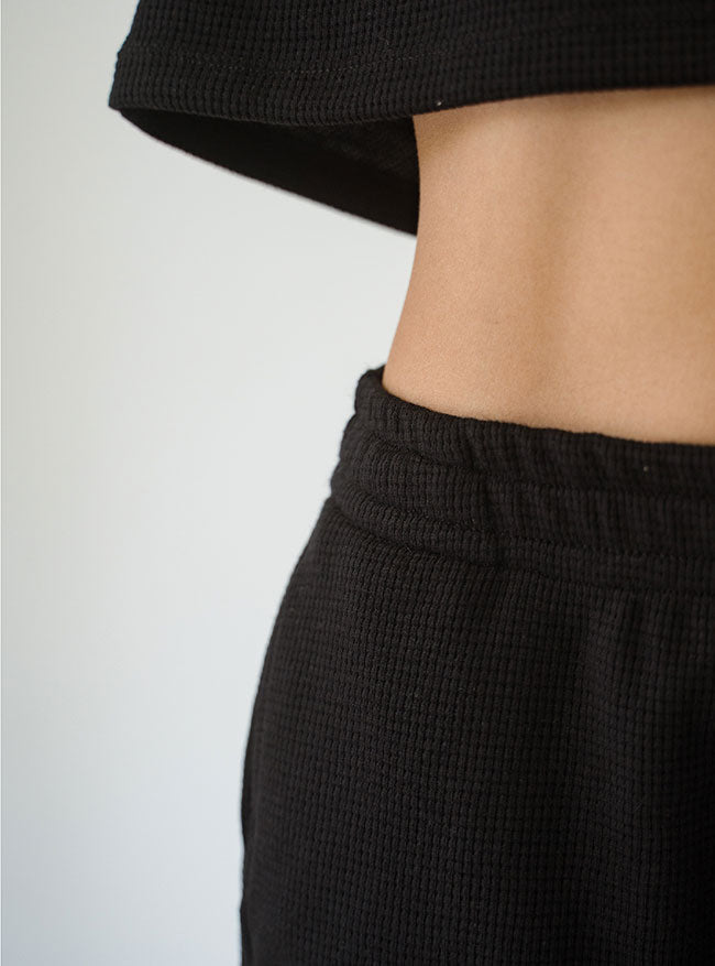 ONCE SET COMFY WAFER - BLACK