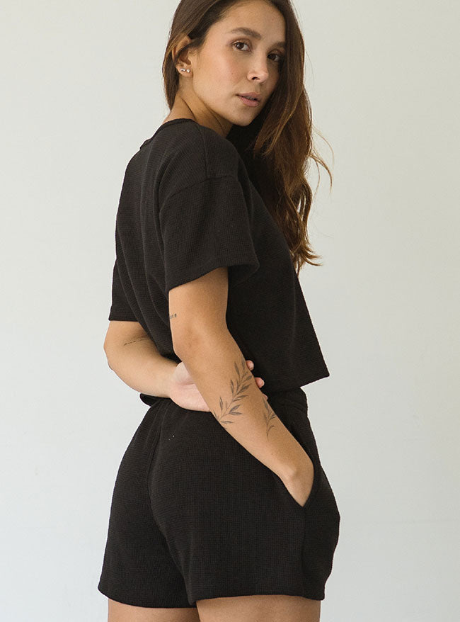 ONCE SET COMFY WAFER - BLACK