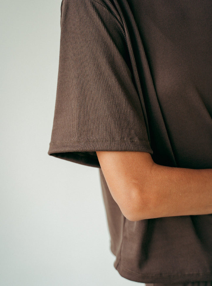 ONCE COZY RIB SET - MOCCA