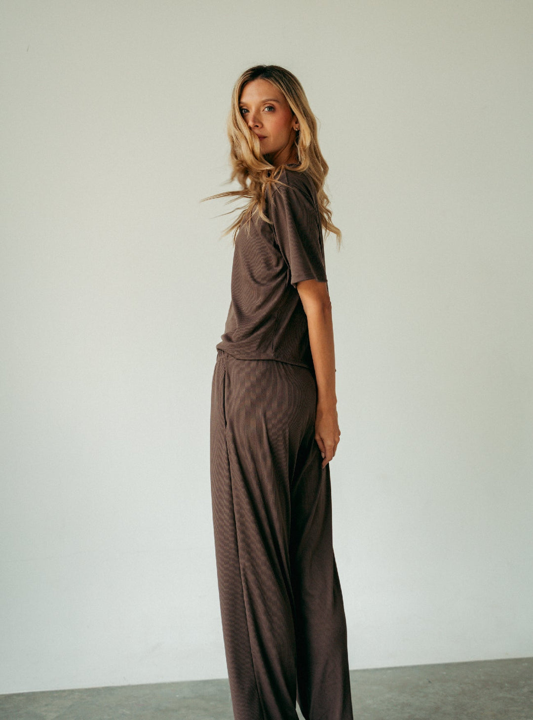 ONCE COZY RIB SET - MOCCA