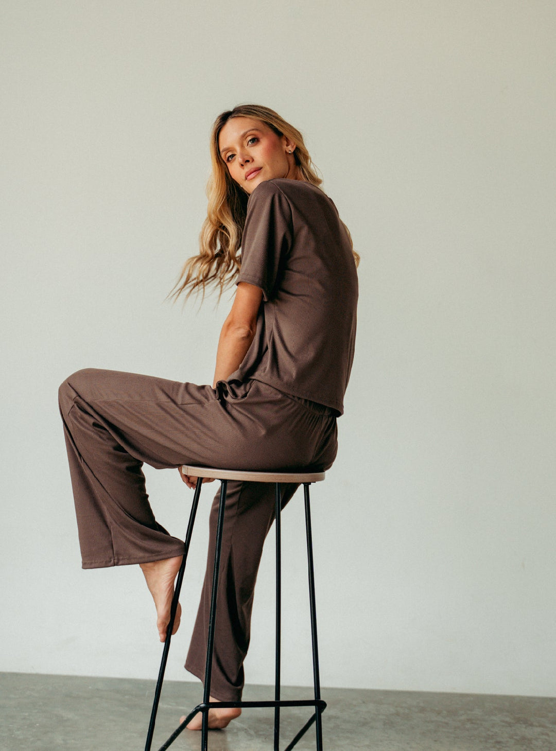 ONCE COZY RIB SET - MOCCA