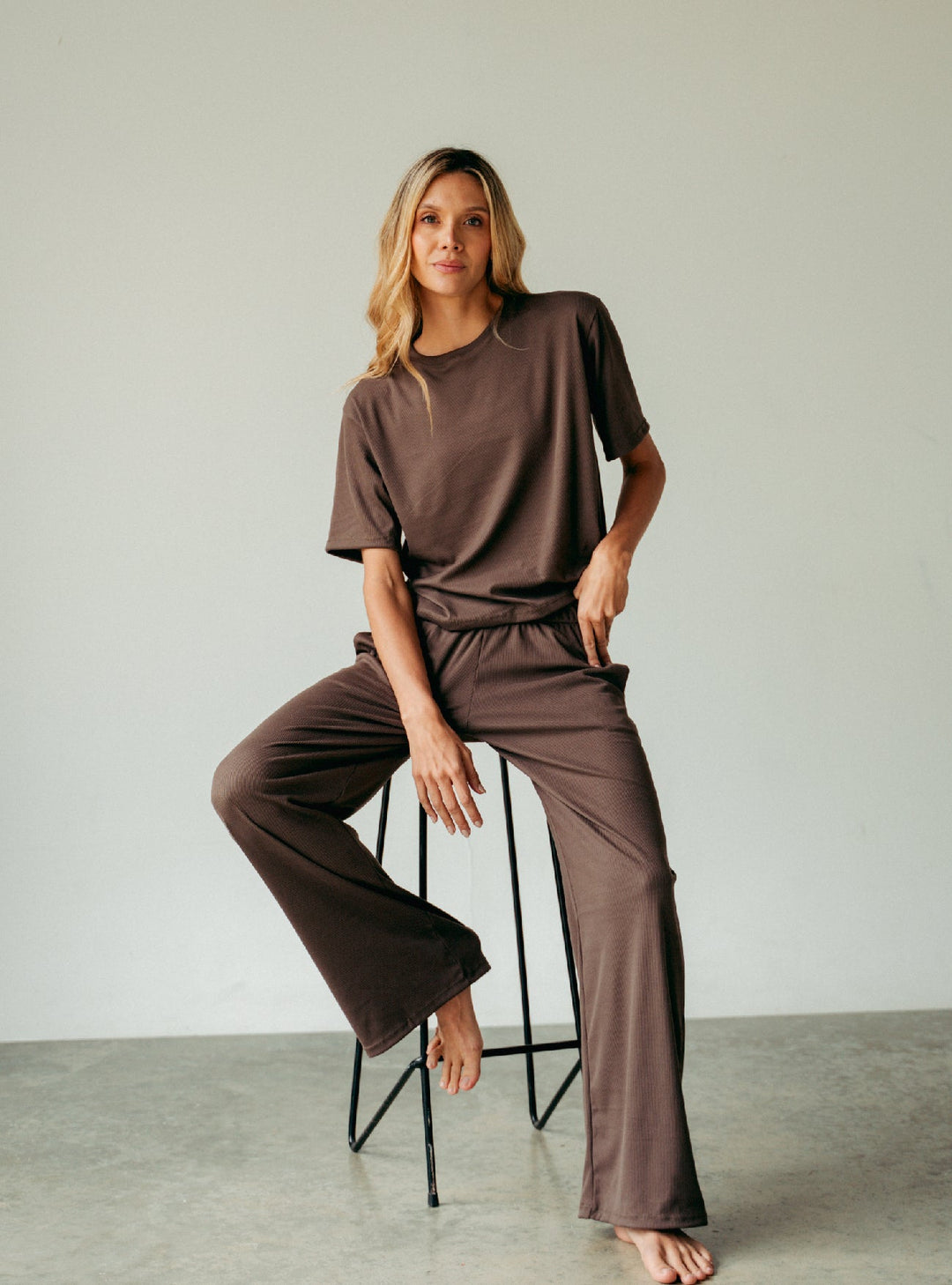 ONCE COZY RIB SET - MOCCA