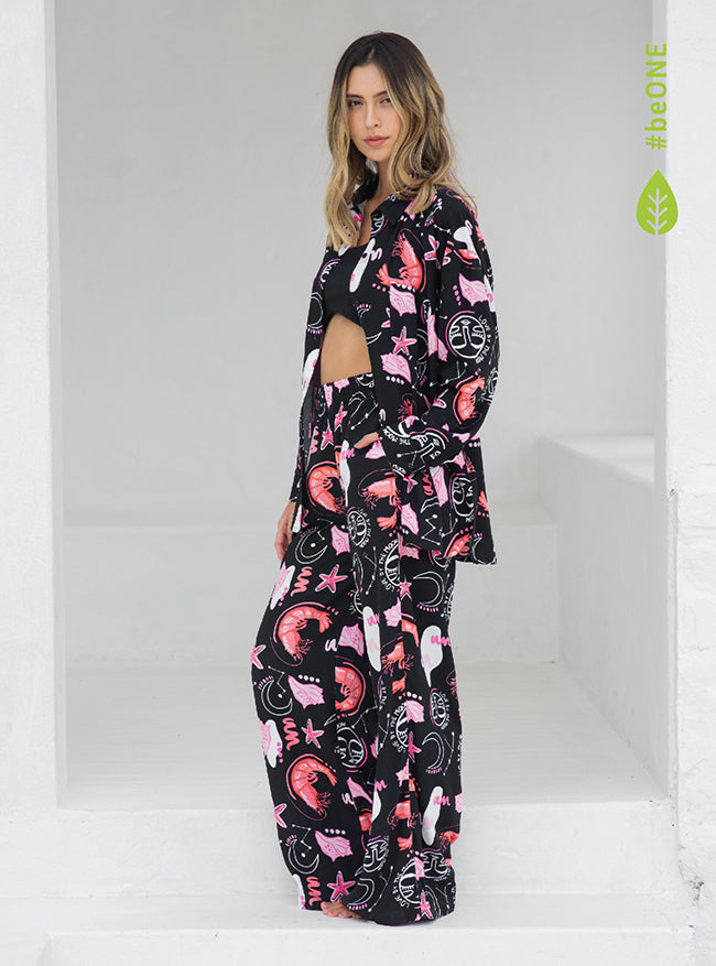 ONCE SHIRT BREEZY MANGA LARGA - MOON