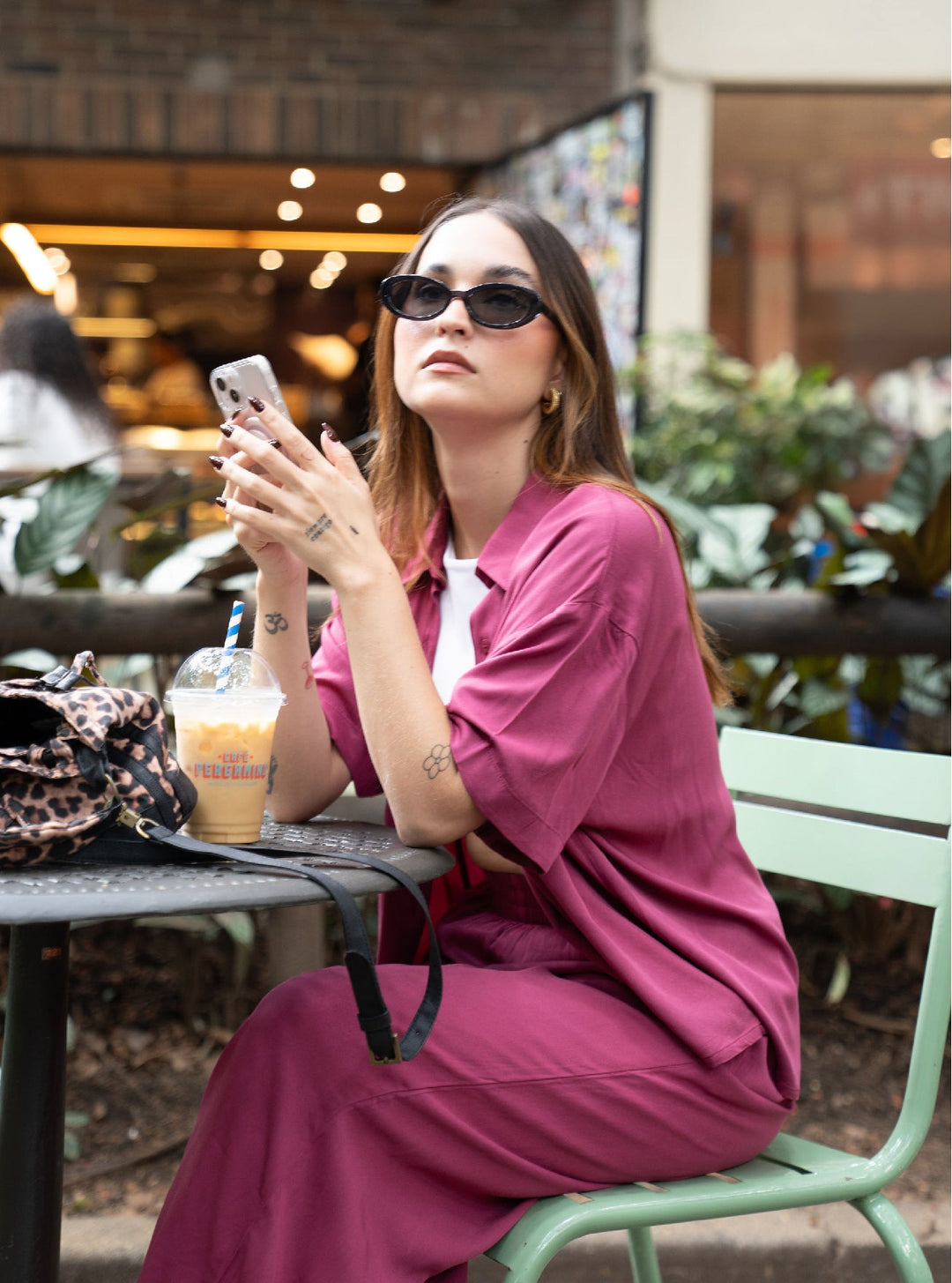 ONCE SHIRT BREEZY MANGA CORTA - WINE