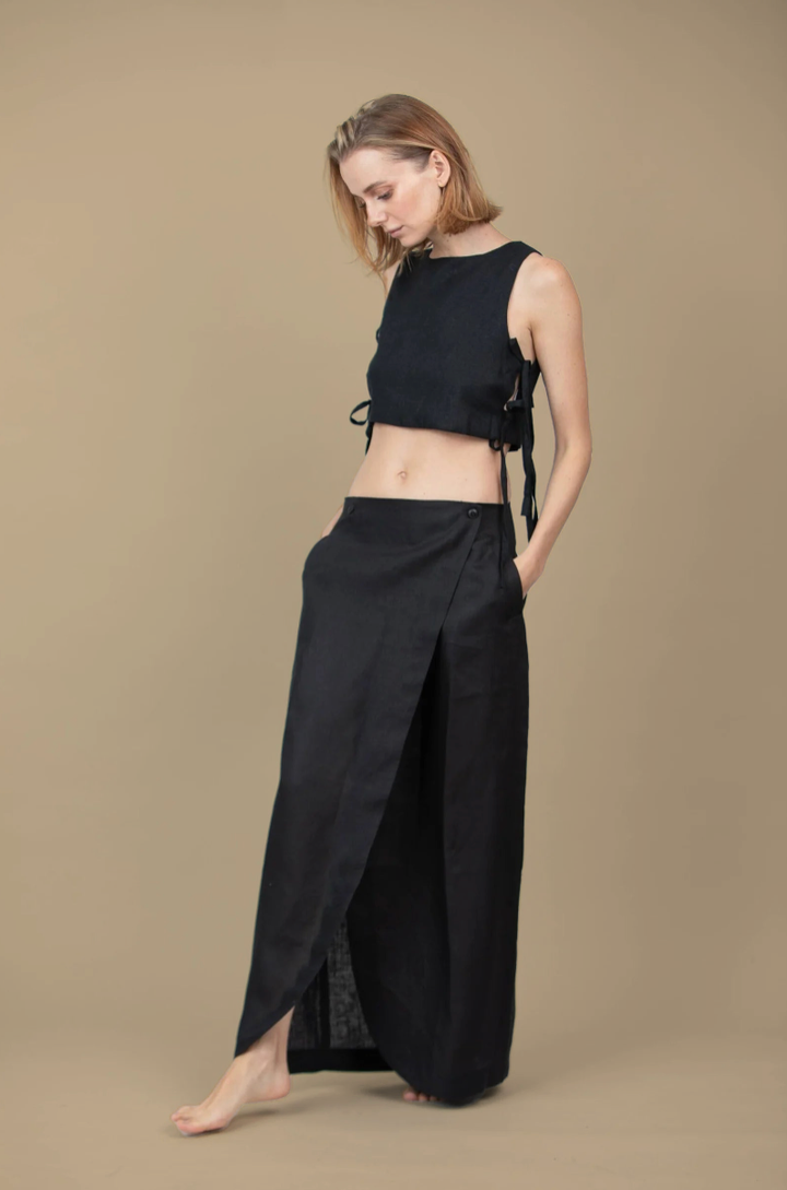 AURA THE LABEL MAYA SKIRT BLACK