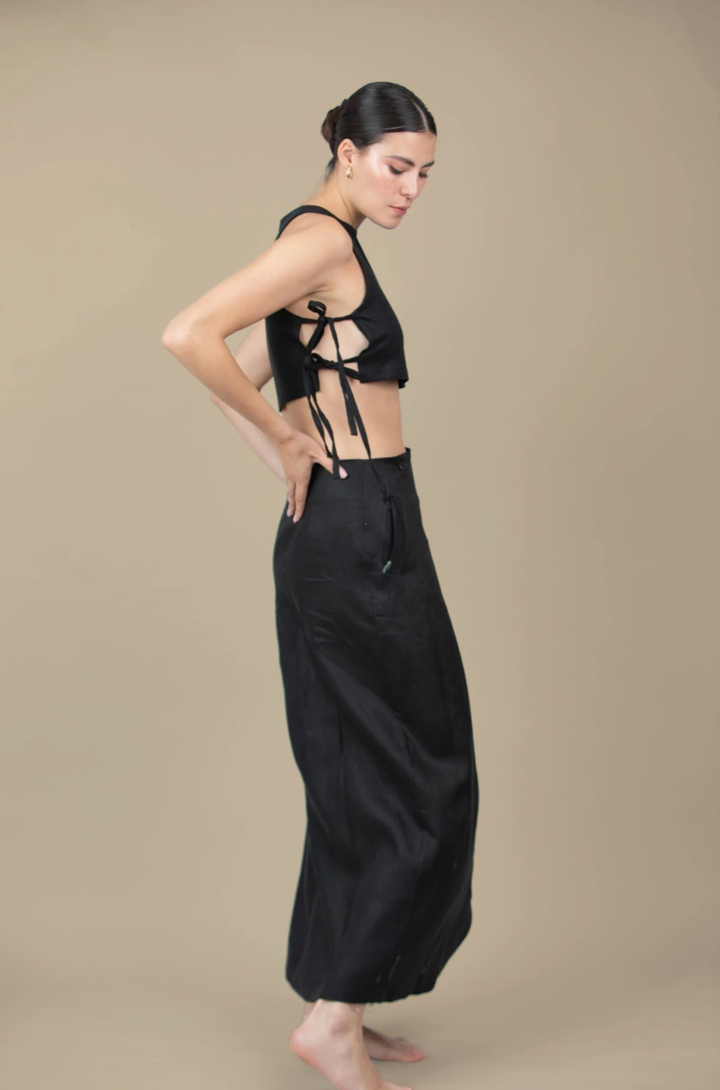 AURA THE LABEL MAYA SKIRT BLACK
